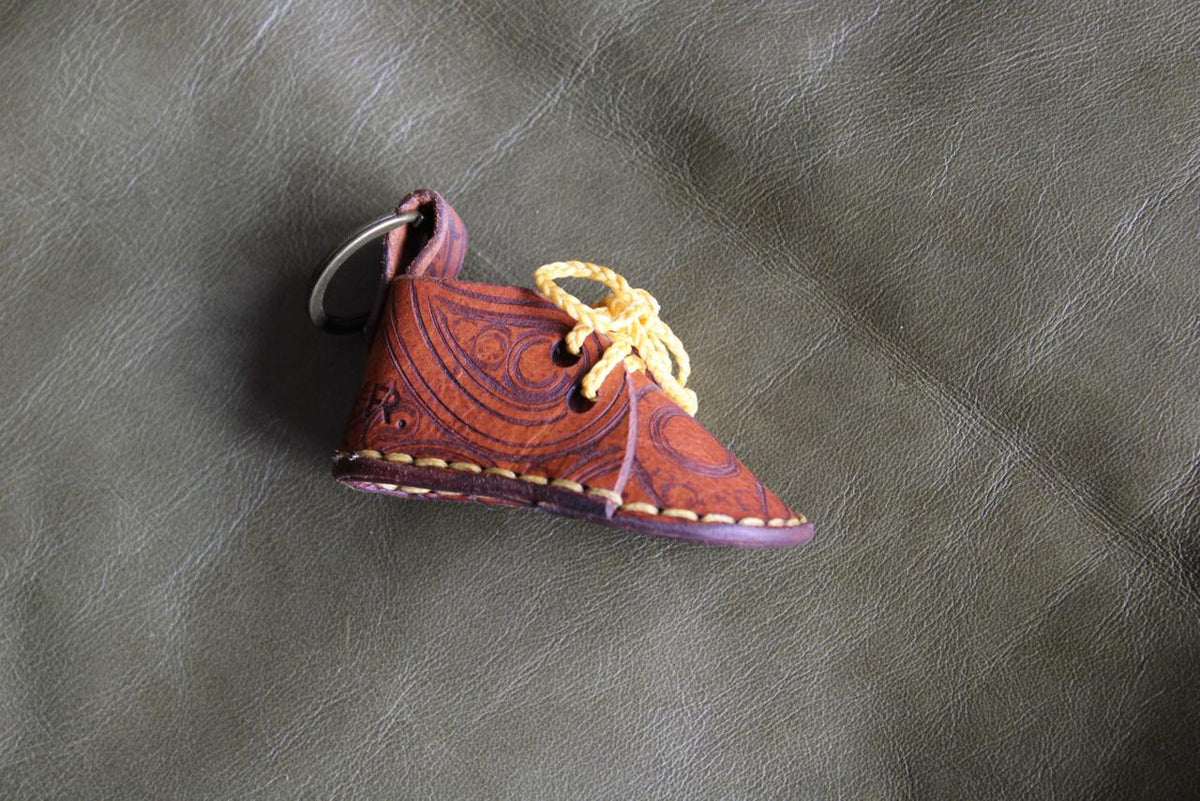 Veldskoen Keyring in Brown